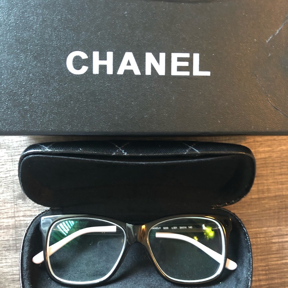 CHANEL Eyeglasses3230 Black&White c.501 54 14 140 - Picture 6 of 10